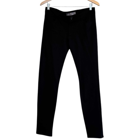 🌈 6/$60 PAIGE Jeans Size 30 Black Peg Super Skinny Trouser Pants Stretchy - Picture 1 of 6